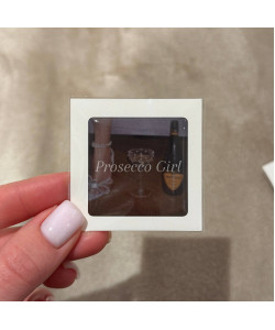 Об'ємний 3D стікер - Prosecco girl (57)