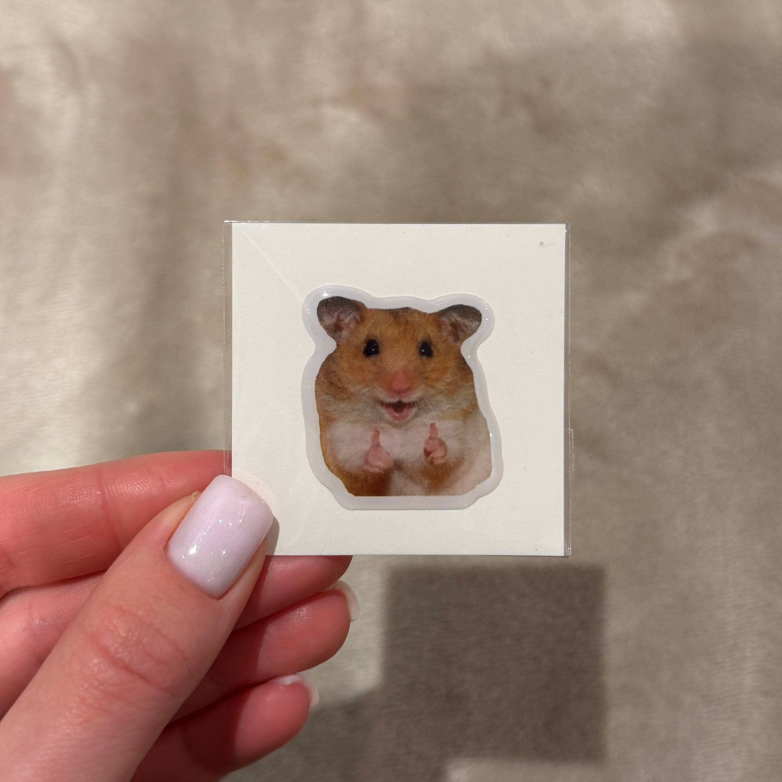 Объемный 3D стикер - Хомяк (58)