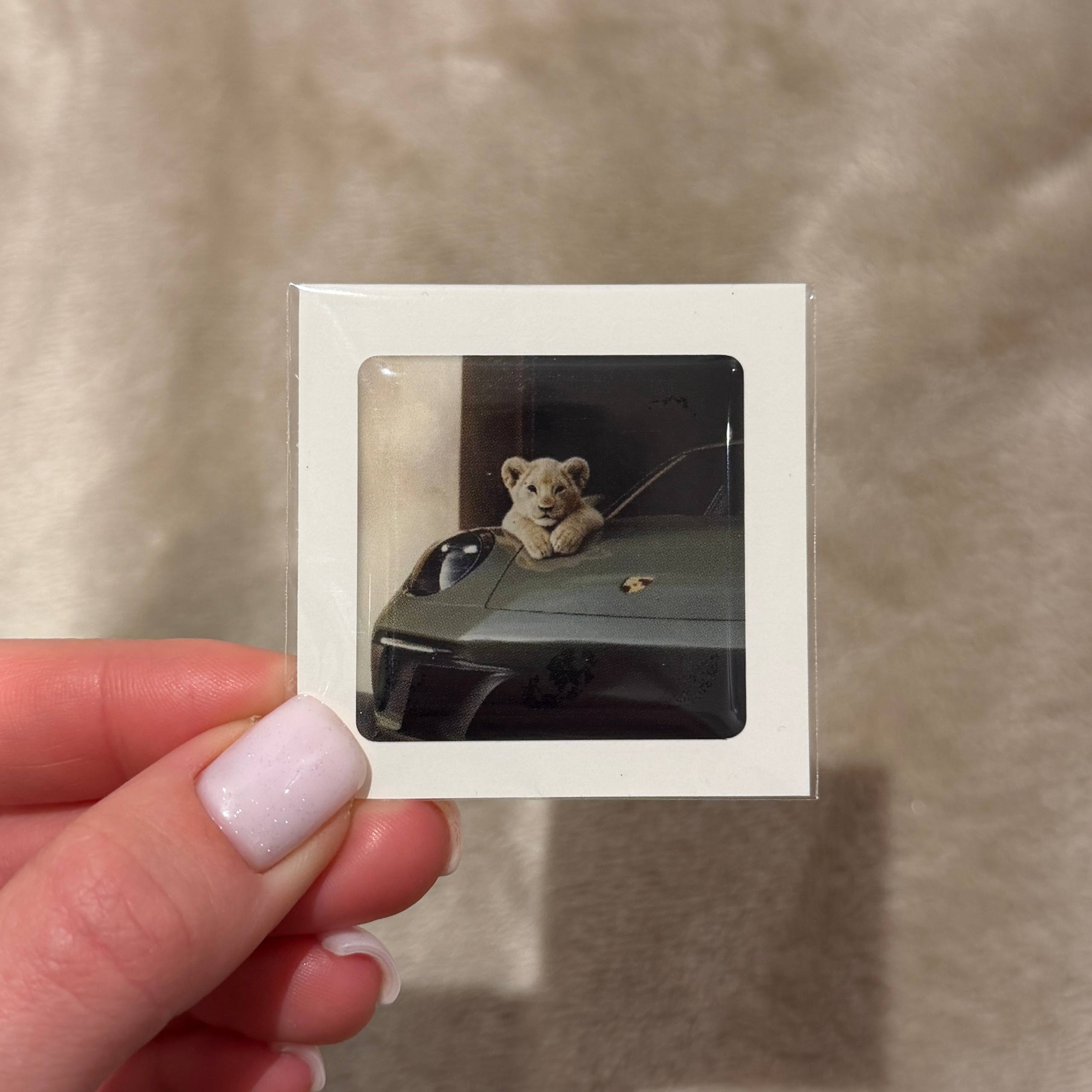 Об'ємний 3D стікер - Тигреня (56)