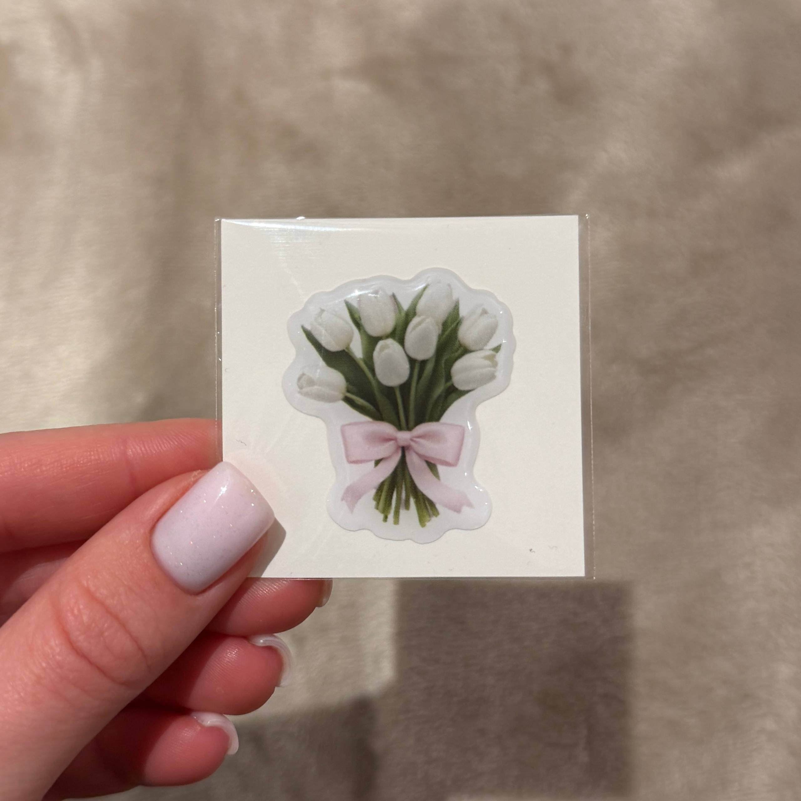 Об'ємний 3D стікер - Букетик (53)