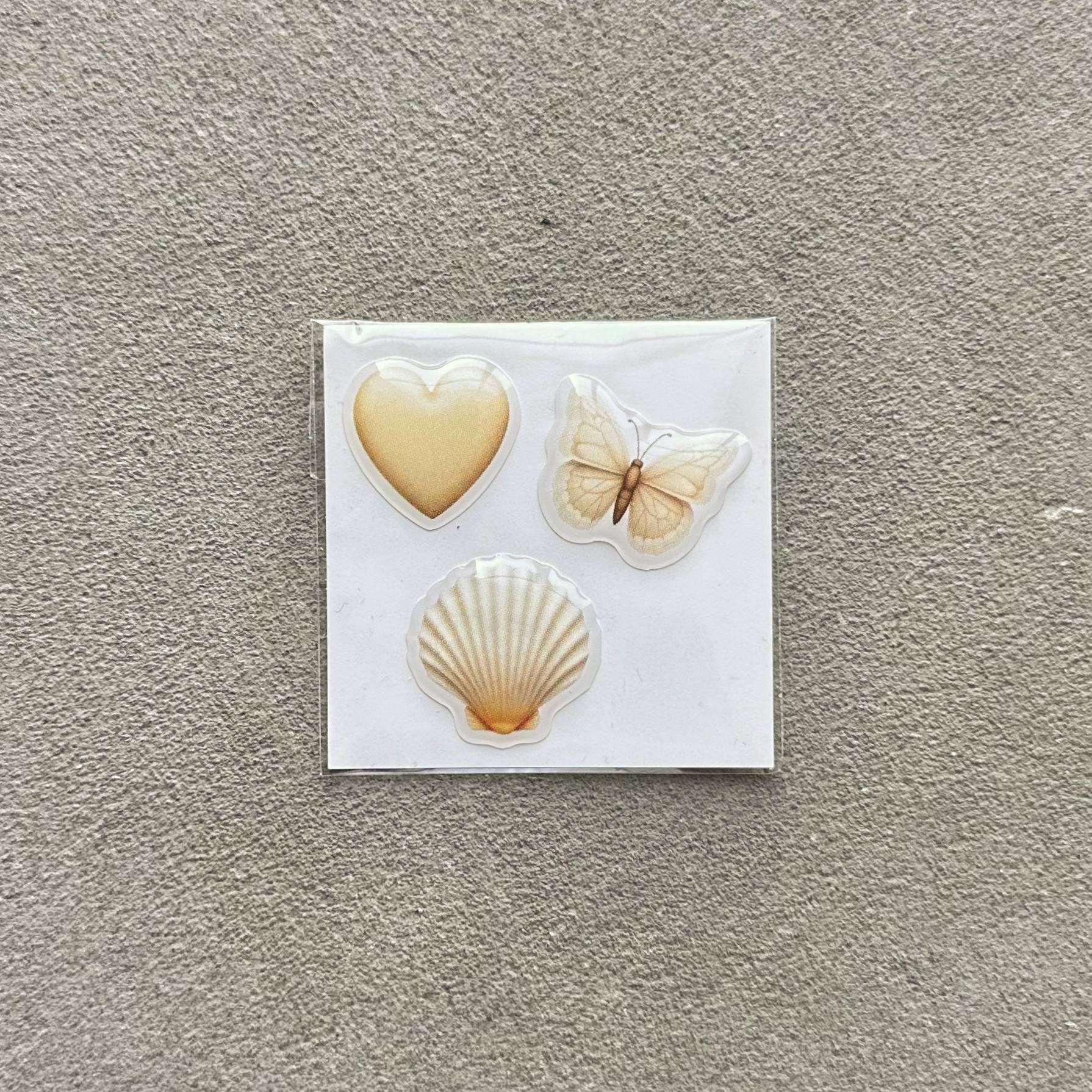 Объемный 3D стикер - Mini Beige (55)