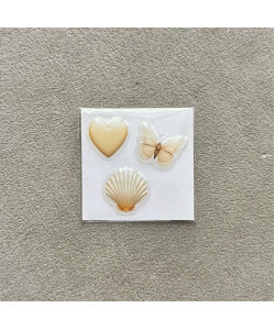 Об'ємний 3D стікер - Mini Beige (55)