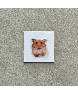 Об'ємний 3D стікер - Хом'як (58)