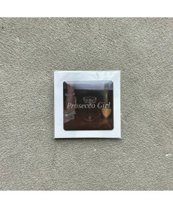 Об'ємний 3D стікер - Prosecco girl (57)