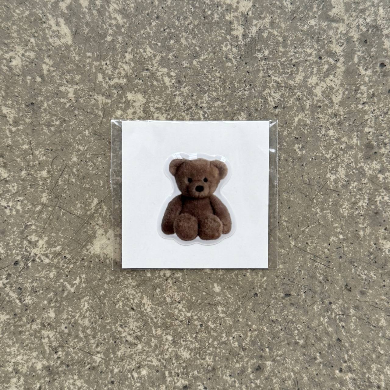 Объемный 3D стикер - Мишка (34)