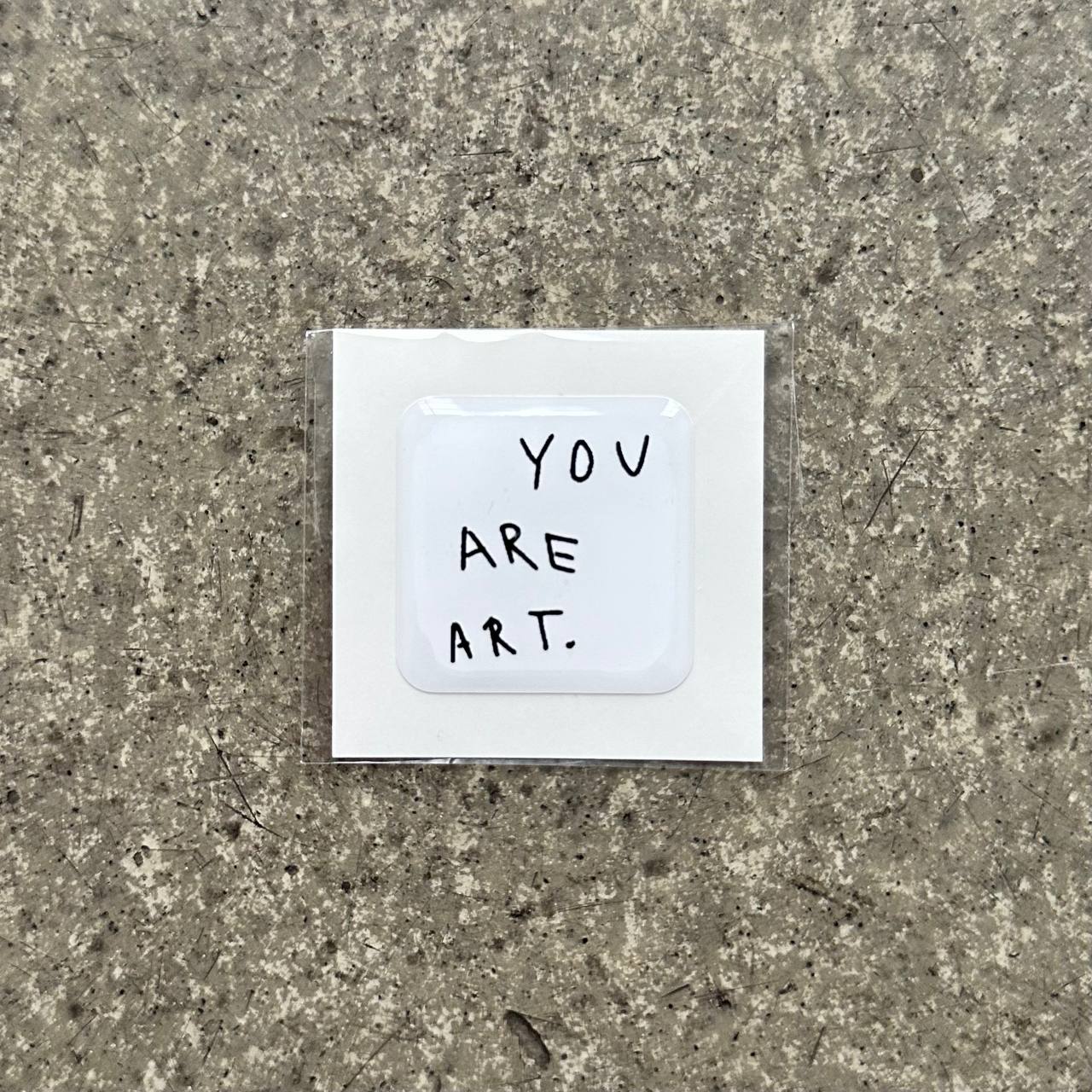 Об'ємний 3D стікер - You Are Art (49)