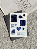 Об'ємний 3D стікерпак "Navy Blue"
