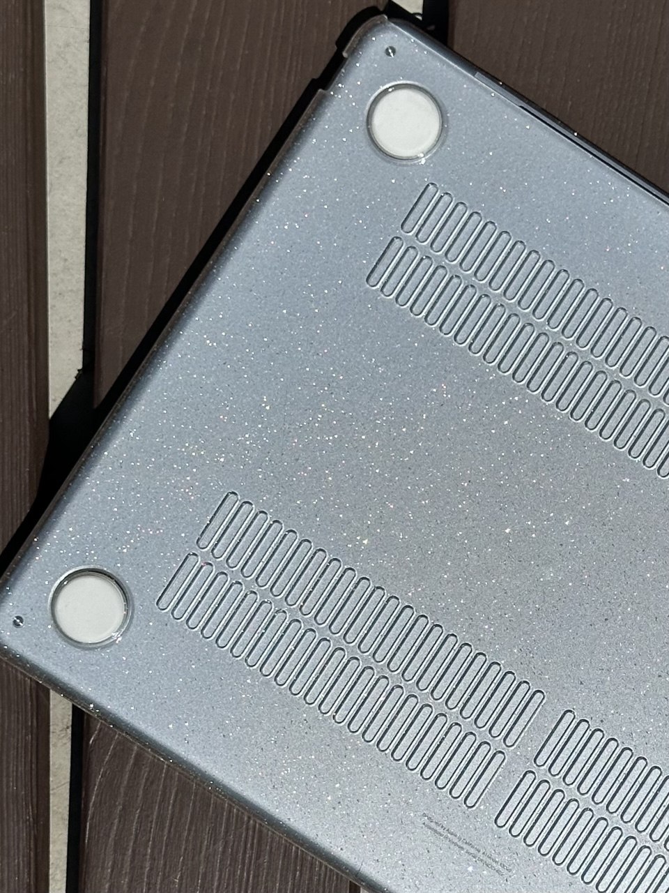 Чохол-накладка HardShell з блискітками на MacBook Pro 13