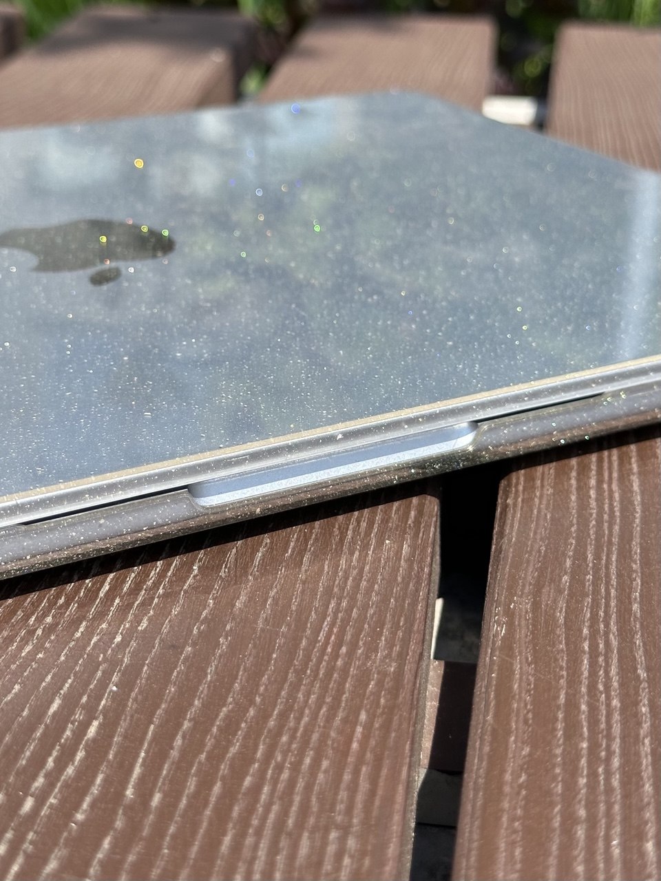 Чохол-накладка HardShell з блискітками на MacBook Pro 13