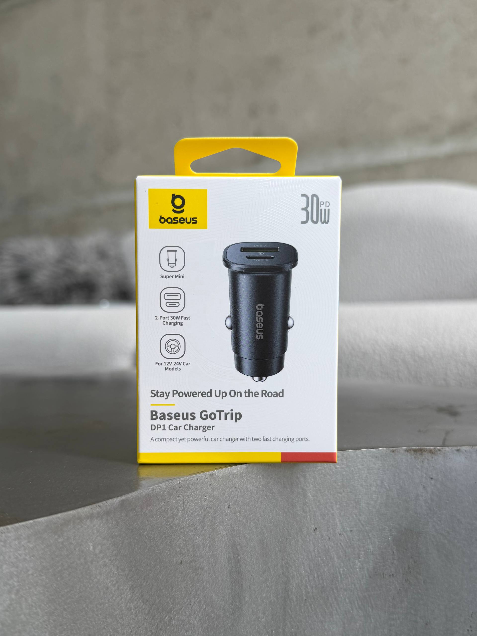 Автомобільний зарядний пристрій Baseus GoTrip DP1 30W (USB-A + USB-C)