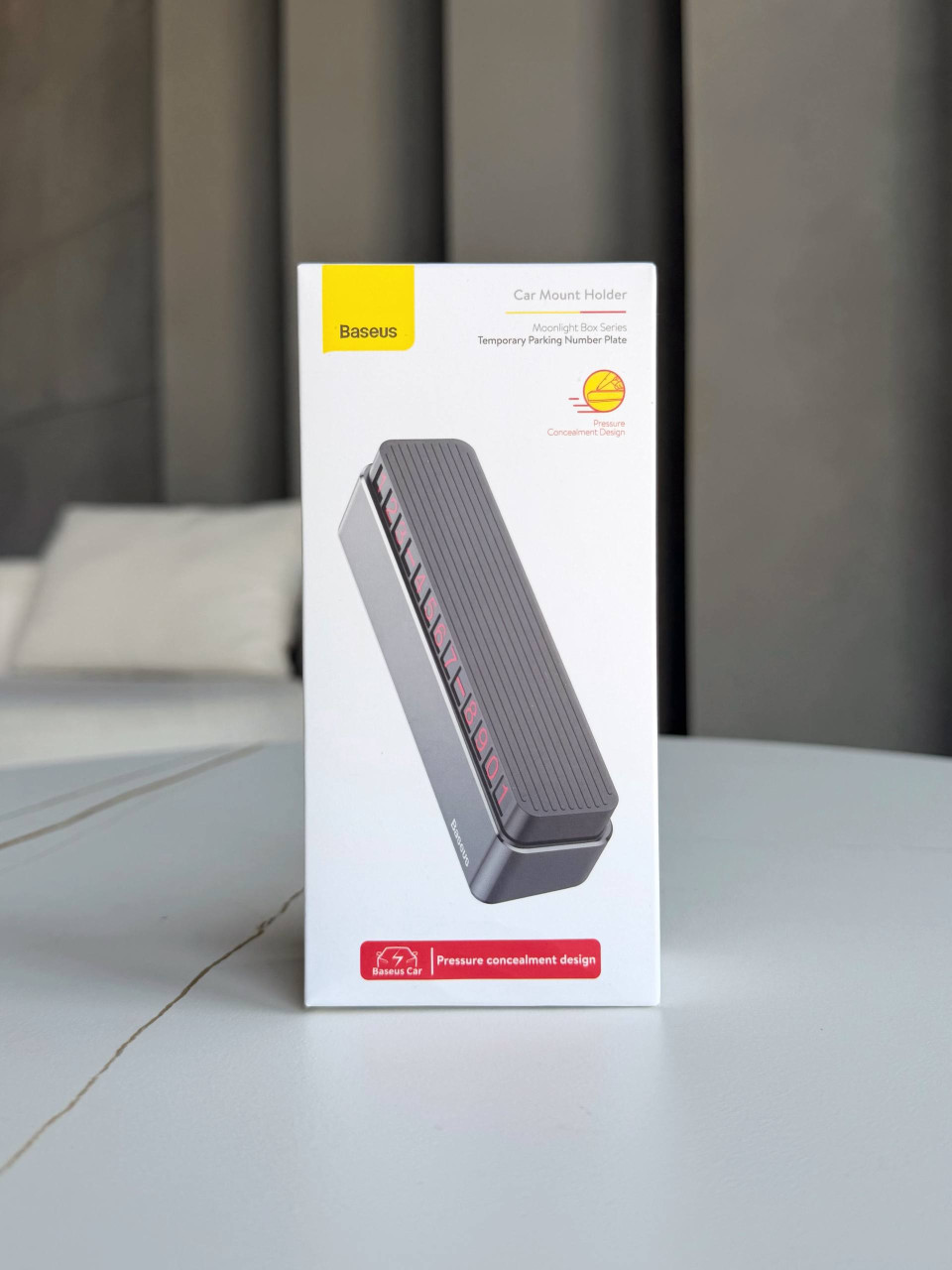 Парковочная автовизитка Baseus Moonlight Box со сменными цифрами