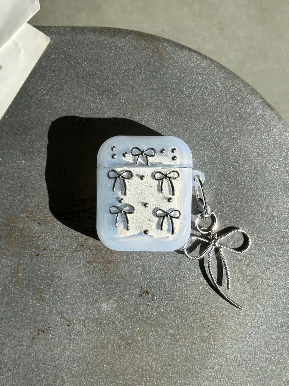 Чохол на AirPods 1/2 Bow Case з бантиками