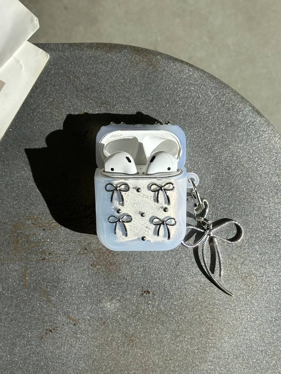 Чохол на AirPods 1 / 2 Bow Case з бантиками