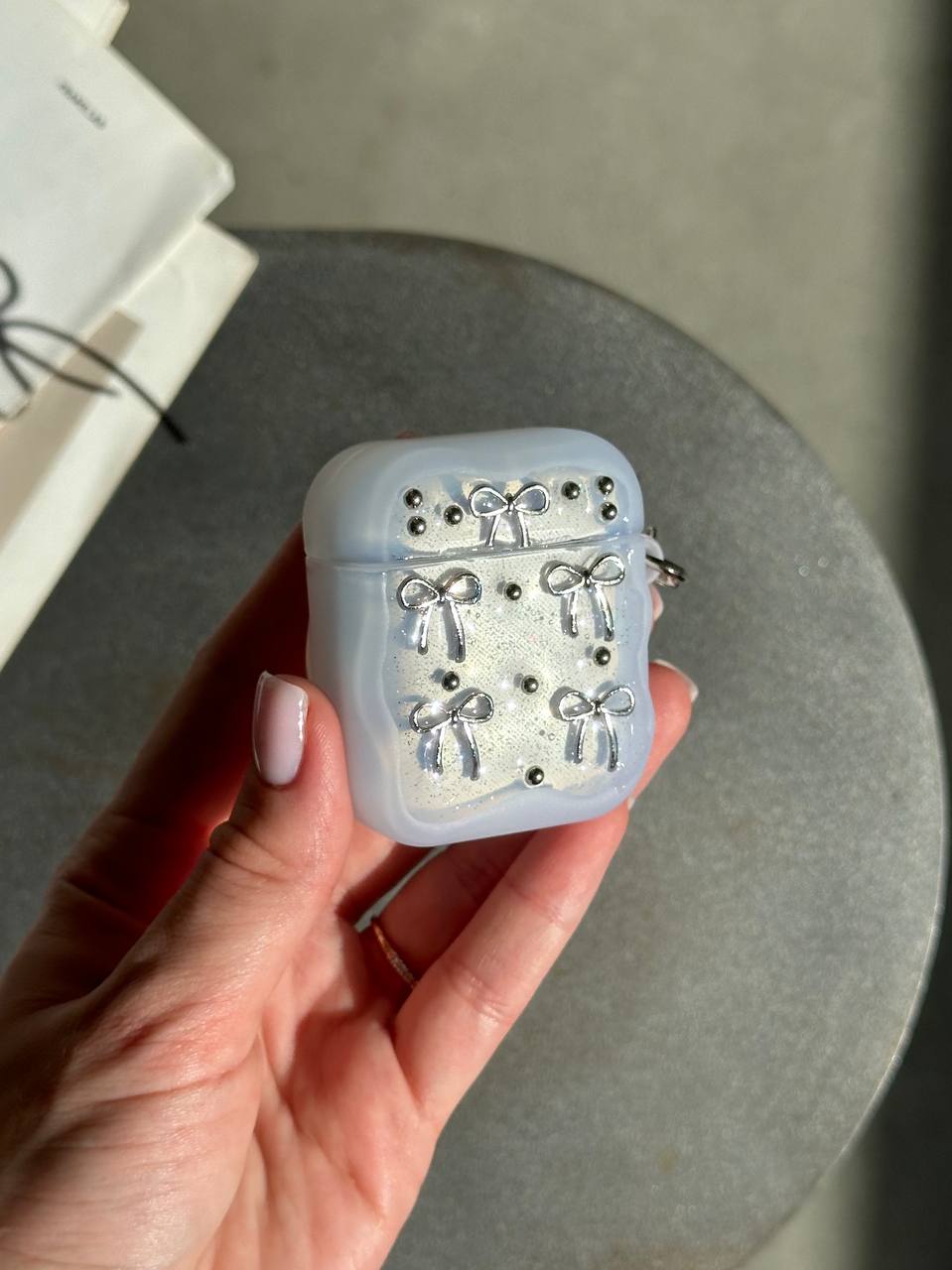 Чохол на AirPods 1 / 2 Bow Case з бантиками