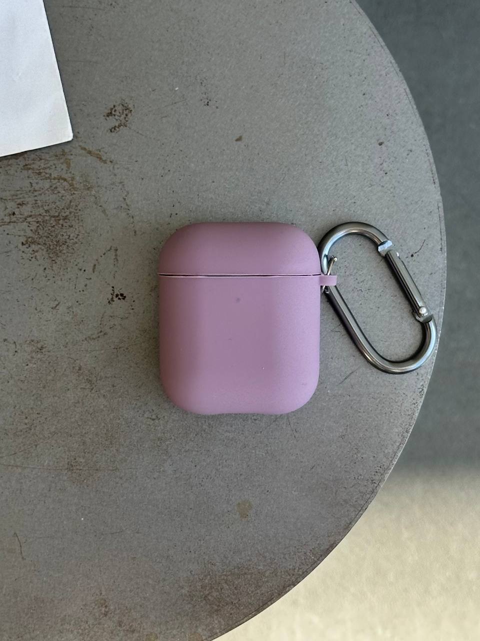 Чехол на AirPods 1/2 с микрофиброй и карабином Blueberry (13)