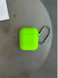 Чохол на AirPods 1/2 із мікрофіброю та карабіном Shiny Green (19)