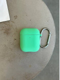 Чохол на AirPods 1/2 із мікрофіброю та карабіном Spearmint (17)