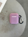 Чохол на AirPods 1/2 силіконовий із карабіном Blueberry (10)