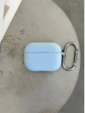 Чохол на AirPods 4 із мікрофіброю та карабіном Lilac (05)