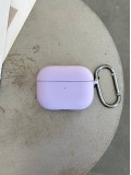 Чохол на AirPods 4 із мікрофіброю та карабіном Lilac Purple (14)