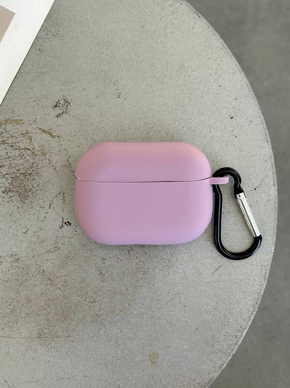 Чохол на AirPods Pro 2 силіконовий із карабіном Blueberry (10)