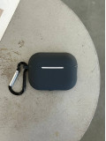 Чохол на AirPods Pro силіконовий із карабіном Graphite (09)