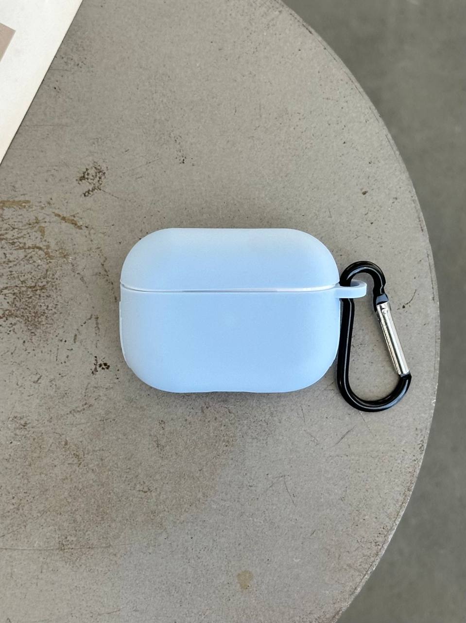 Чохол на AirPods Pro 2 силіконовий із карабіном Lilac (03)