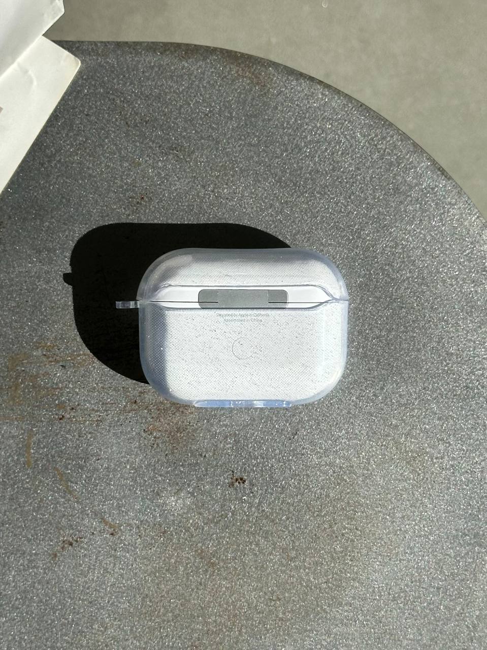 Чохол на AirPods Pro 2 прозорий з блискітками