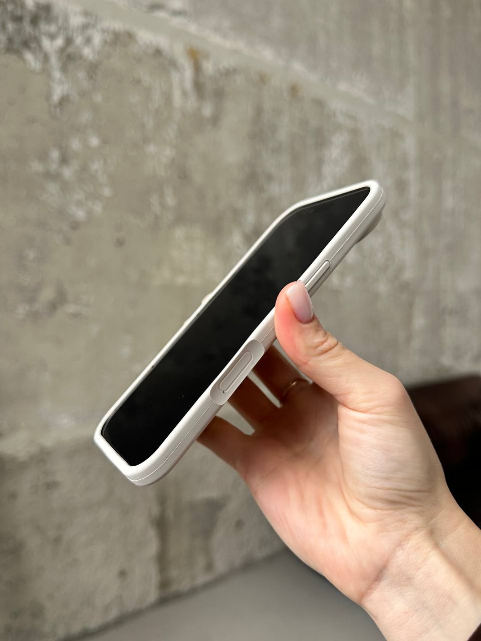 Чехол Silicone case с открытой камерой на iPhone 17 Air Stone (15)