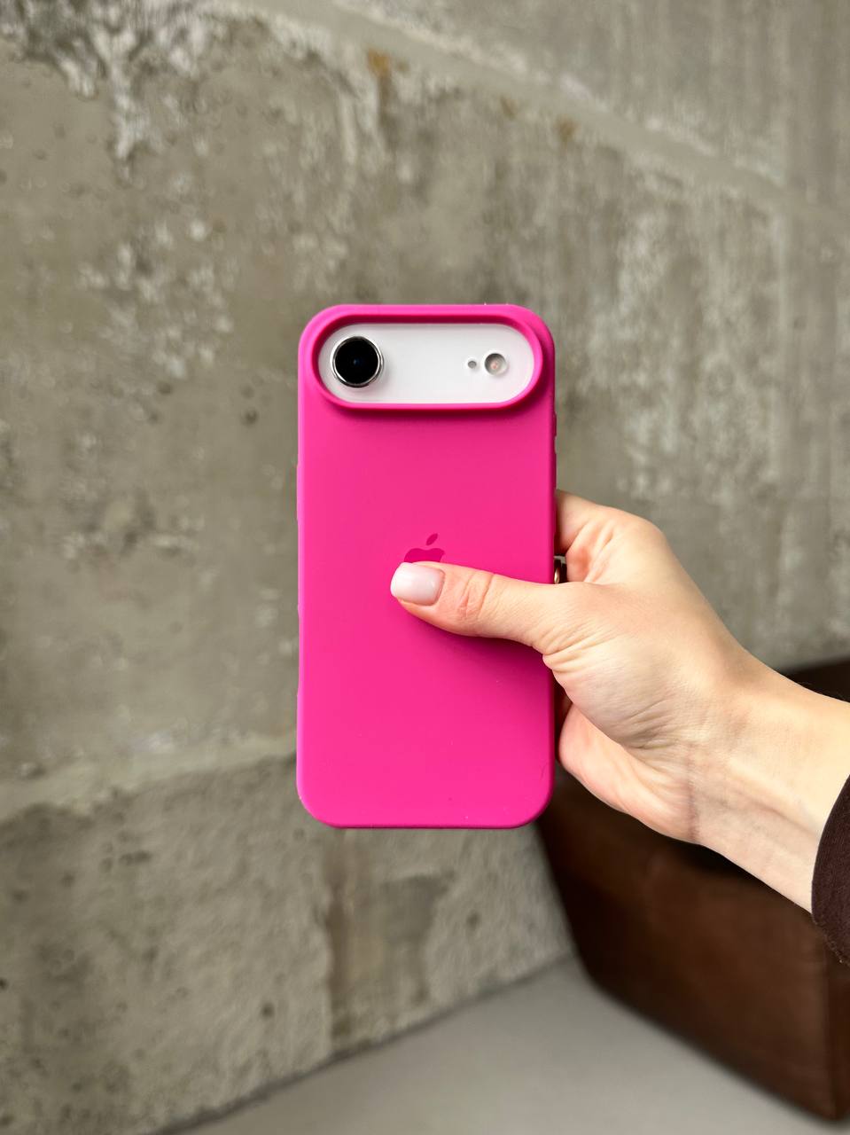Чехол Silicone case с открытой камерой на iPhone 17 Air Dragon Fruit (13)
