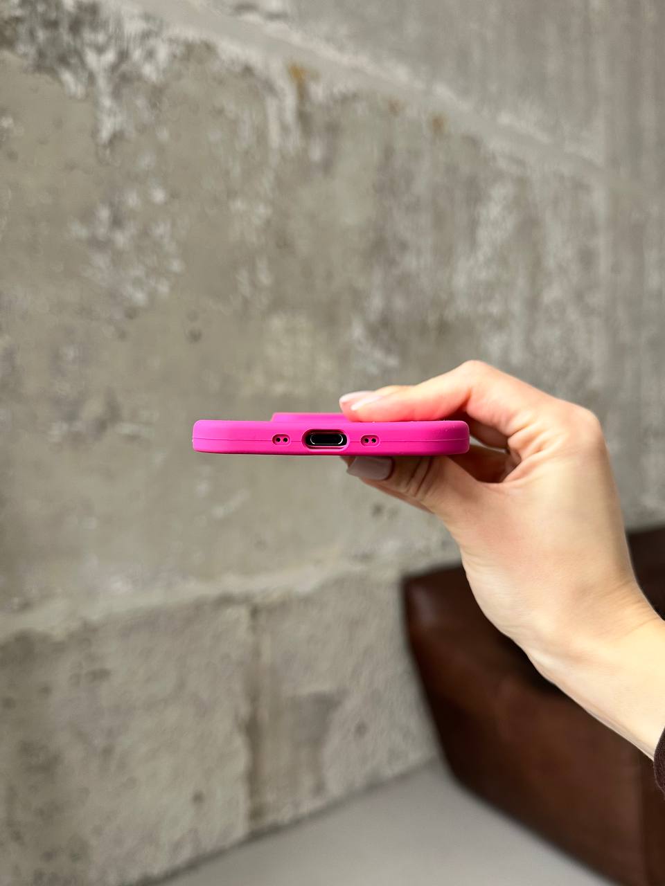 Чохол Silicone case з відкритою камерою на iPhone 17 Air Dragon Fruit (13)