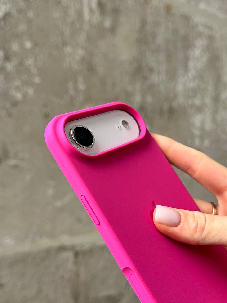 Чохол Silicone case з відкритою камерою на iPhone 17 Air Dragon Fruit (13)