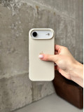 Чохол Silicone case з відкритою камерою на iPhone 17 Air Beige (16)
