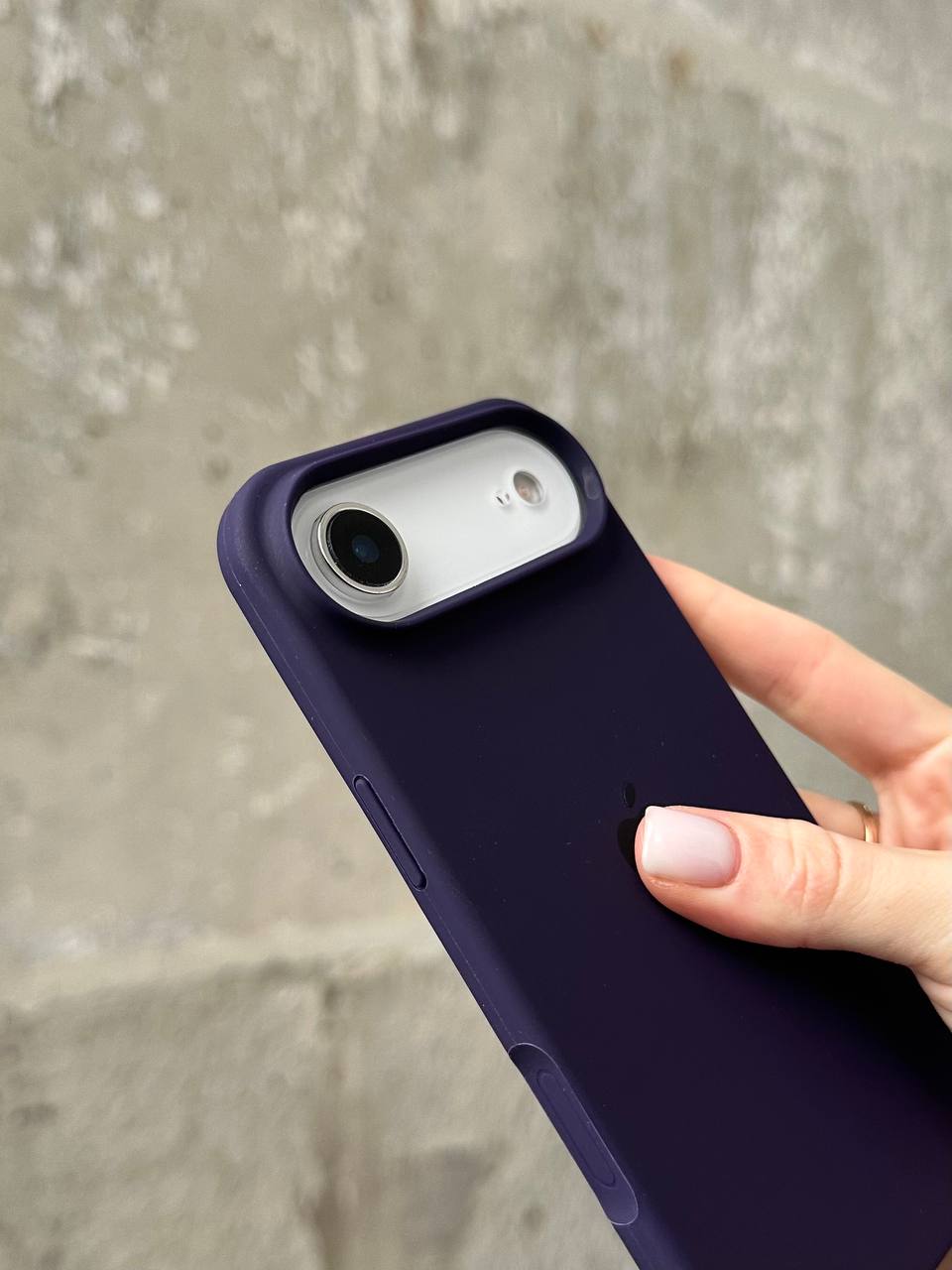 Чохол Silicone case з відкритою камерою на iPhone 17 Air Elderberry (32)