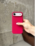 Чохол Silicone case з відкритою камерою на iPhone 17 Air Wine Red (02)