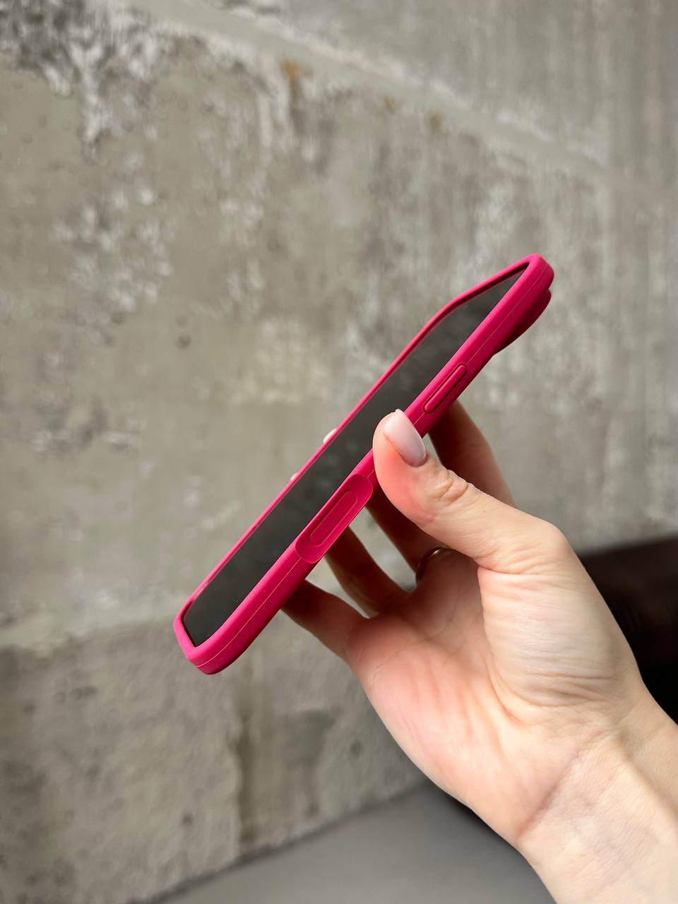 Чохол Silicone case з відкритою камерою на iPhone 17 Air Wine Red (02)