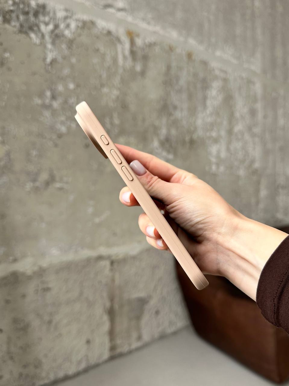 Чохол Silicone case з відкритою камерою на iPhone 17 Air Desert (44)