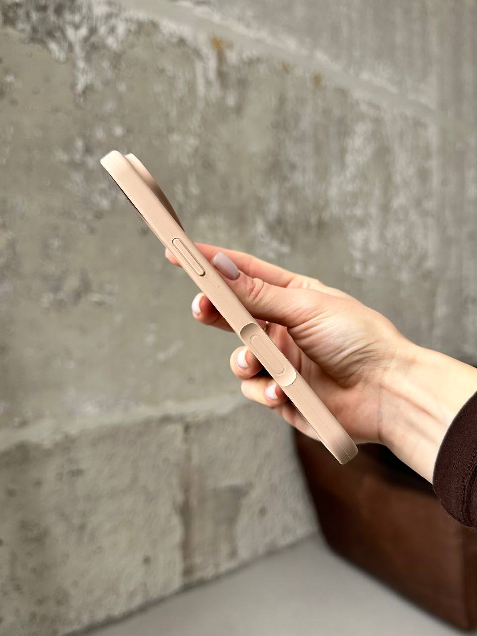 Чохол Silicone case з відкритою камерою на iPhone 17 Air Desert (44)