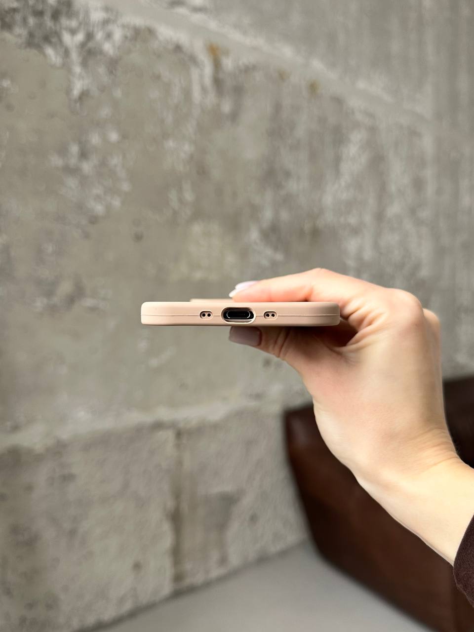 Чохол Silicone case з відкритою камерою на iPhone 17 Air Desert (44)