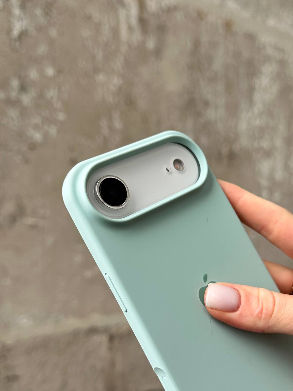 Чехол Silicone case с открытой камерой на iPhone 17 Air Turquoise (31)