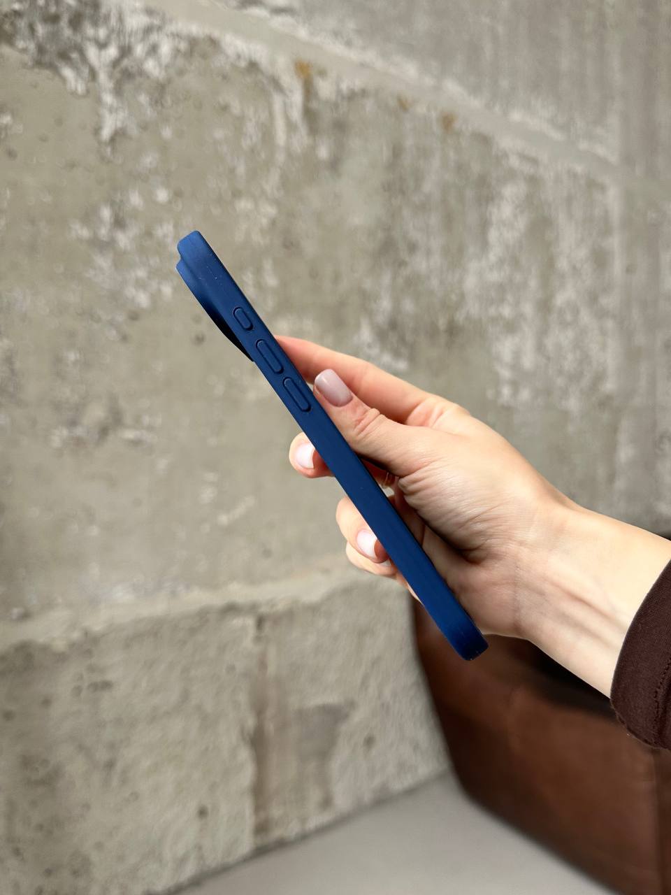 Чохол Silicone case з відкритою камерою на iPhone 17 Air Deep Navy (30)