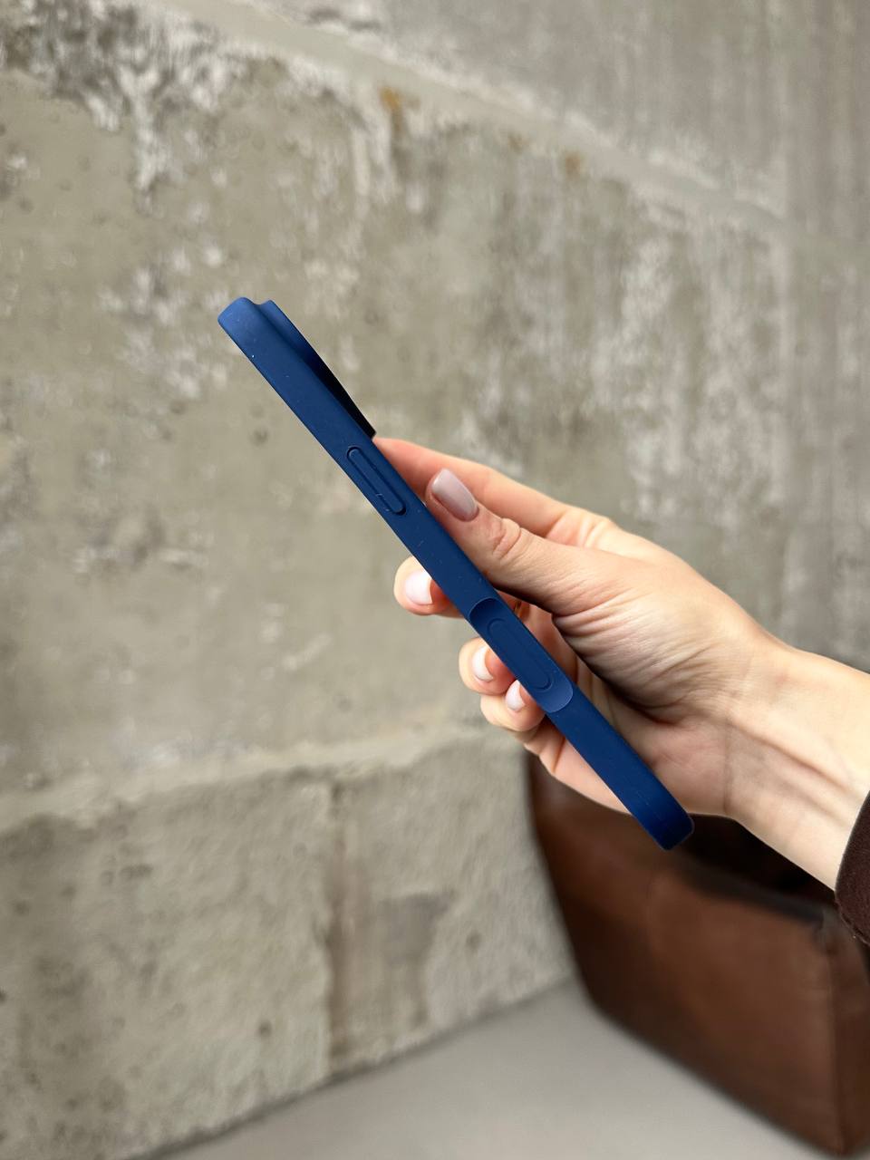 Чохол Silicone case з відкритою камерою на iPhone 17 Air Deep Navy (30)