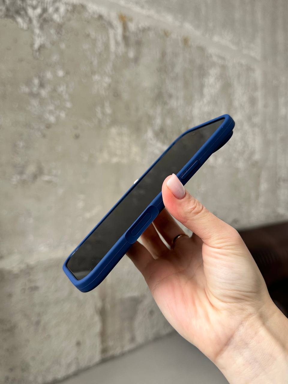 Чохол Silicone case з відкритою камерою на iPhone 17 Air Deep Navy (30)
