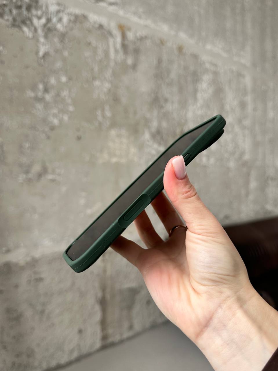 Чехол Silicone case с открытой камерой на iPhone 17 Air Cyprus Green (28)
