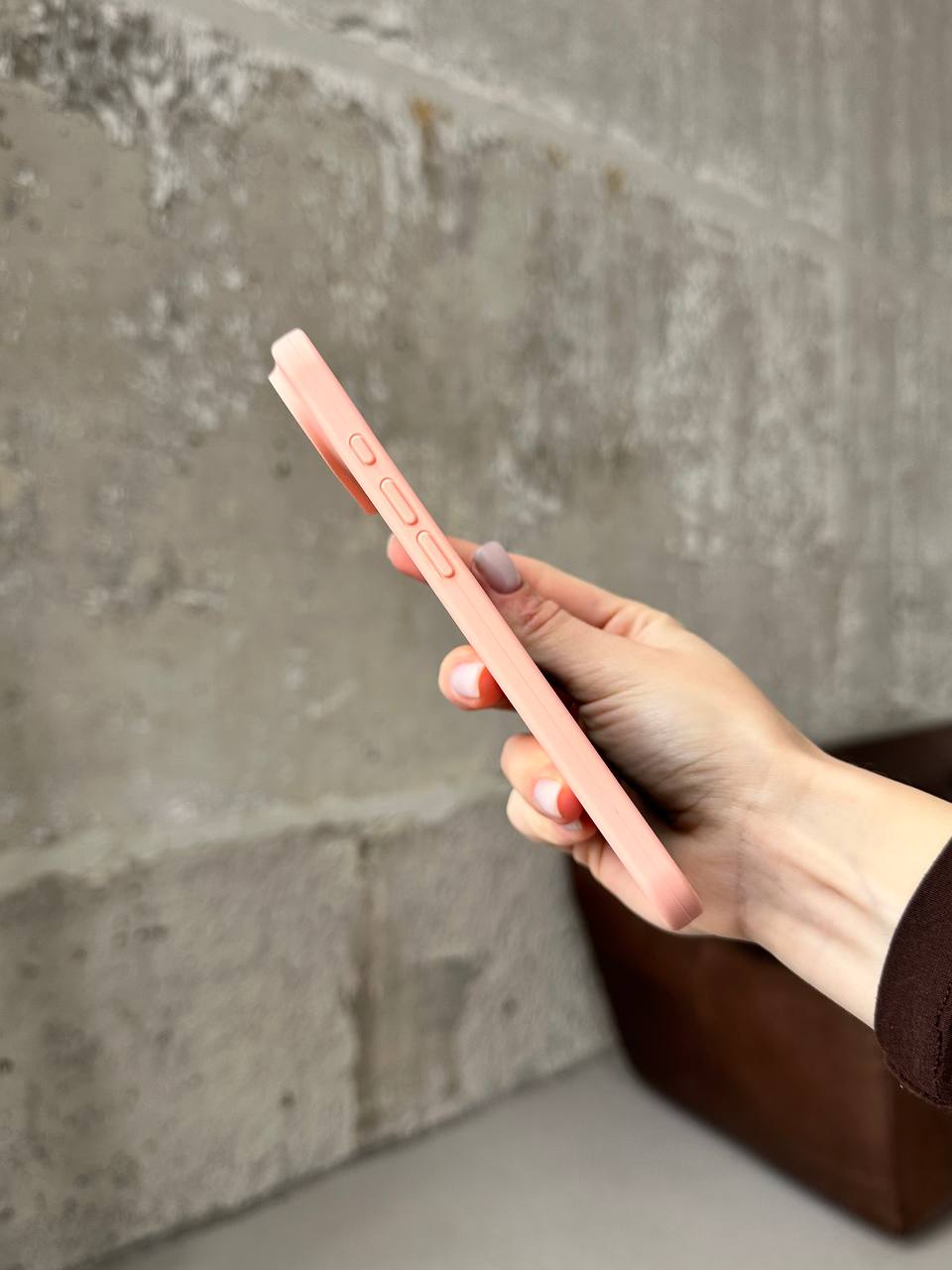 Чохол Silicone case з відкритою камерою на iPhone 17 Air Grapefruit (07)