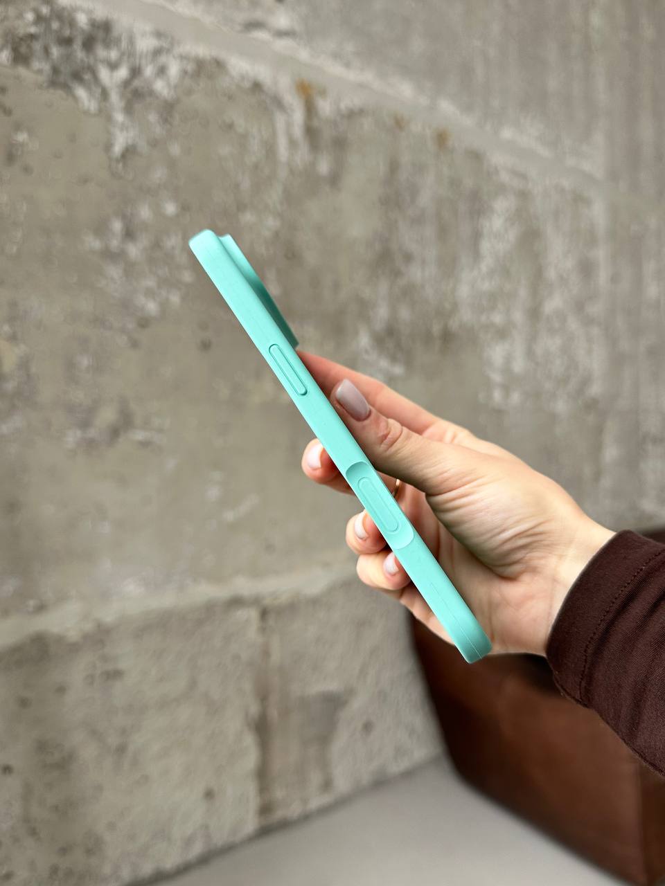 Чохол Silicone case з відкритою камерою на iPhone 17 Air Sea Blue (10)