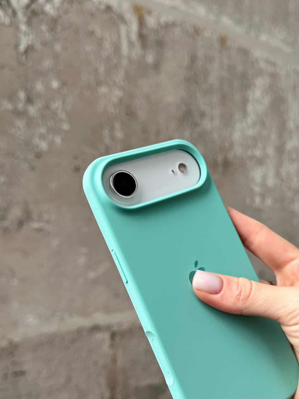 Чохол Silicone case з відкритою камерою на iPhone 17 Air Sea Blue (10)