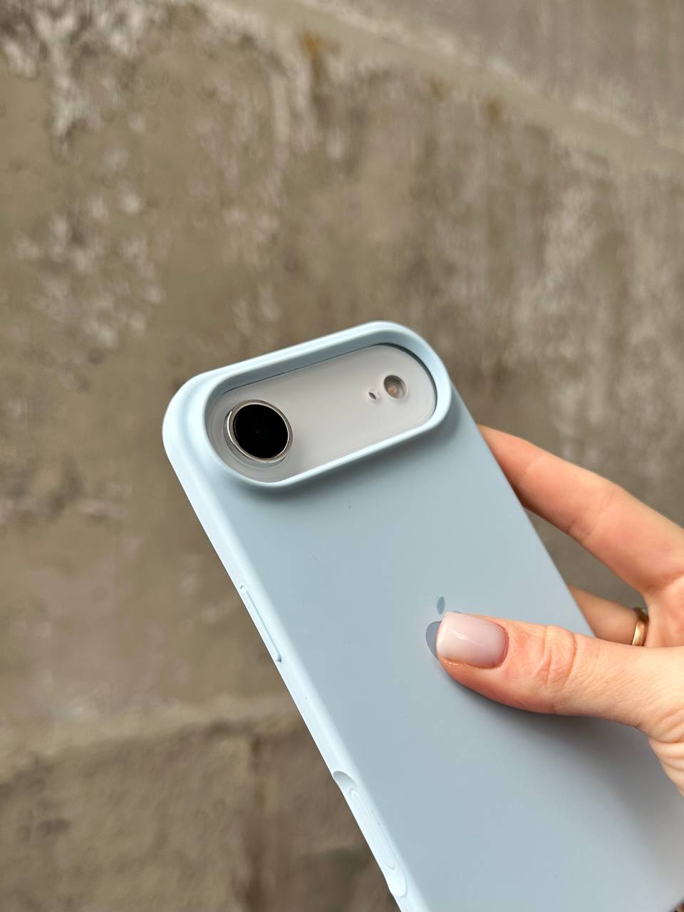 Чохол Silicone case з відкритою камерою на iPhone 17 Air Sky Blue (33)