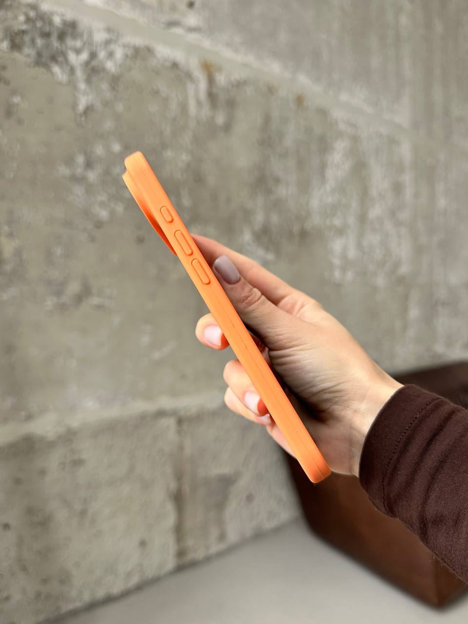 Чохол Silicone case з відкритою камерою на iPhone 17 Air Papaya (40)