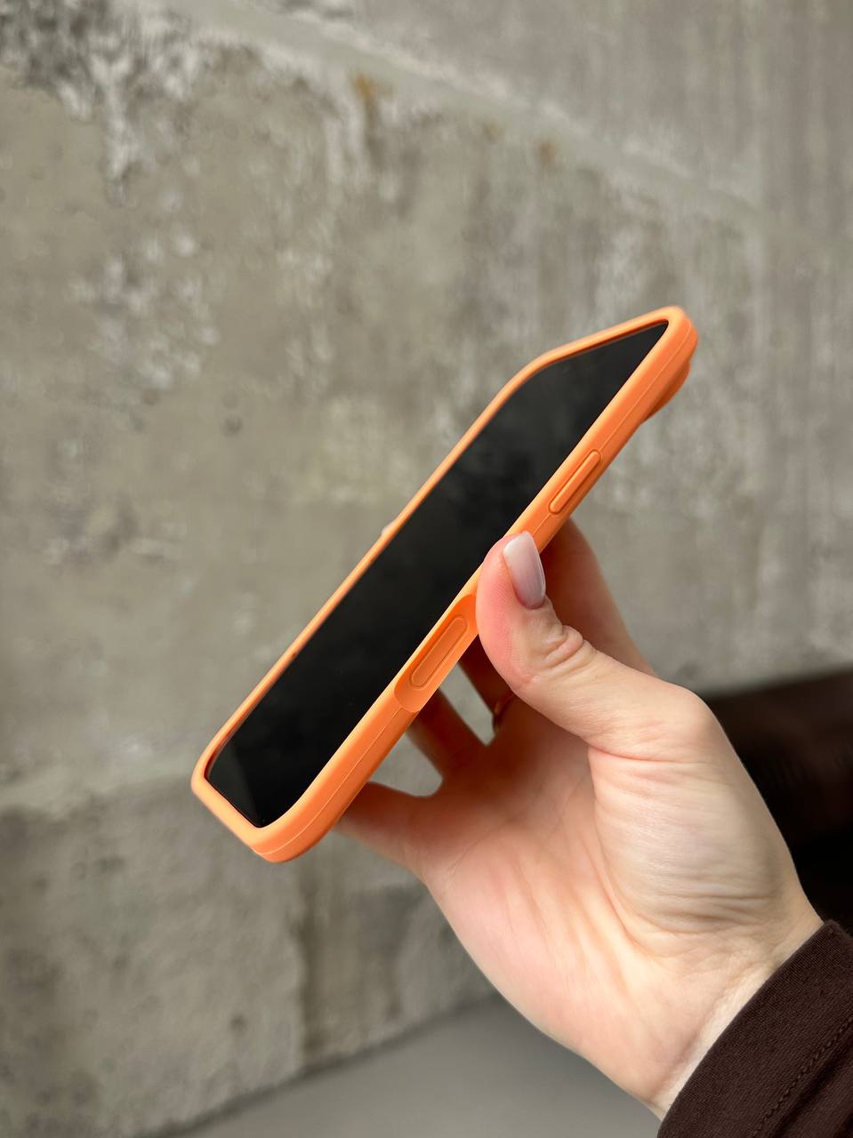 Чохол Silicone case з відкритою камерою на iPhone 17 Air Papaya (40)